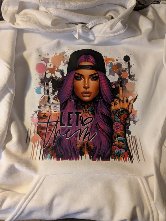 Let Them Purple Hair Hoodie!